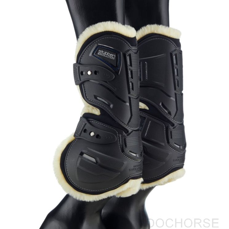 Stübben Hybrid Gamaschen Fleece Schwarz