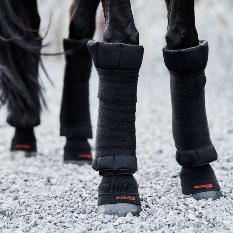 Incrediwear Equine Standing Wraps Black