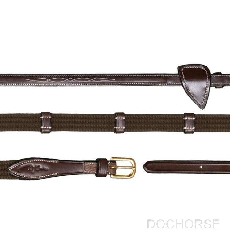 Dyon Web Reins With Leather Loops