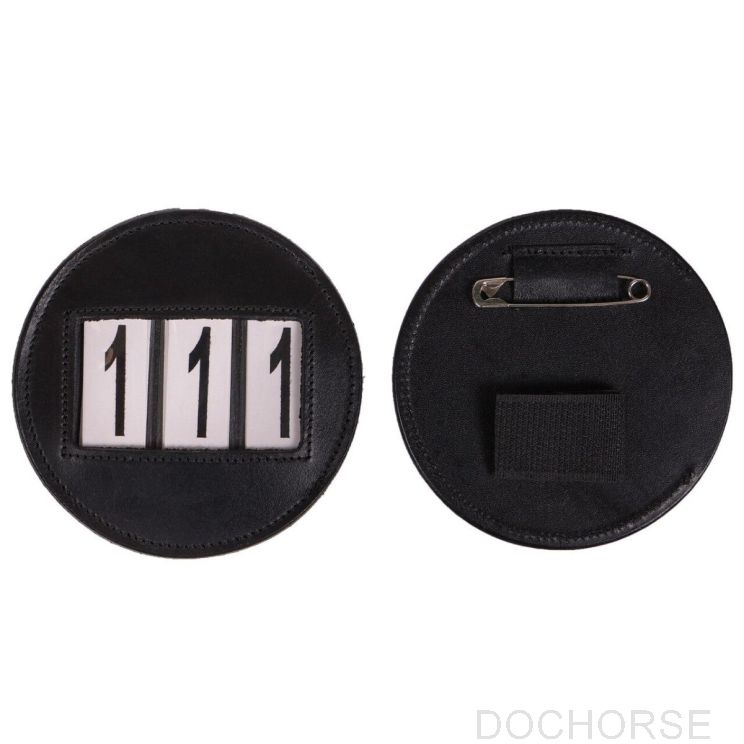 QHP Number Holder Modeste Round Black