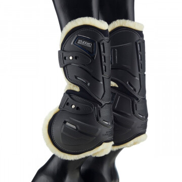 Stübben Hybrid Gamaschen Fleece Schwarz