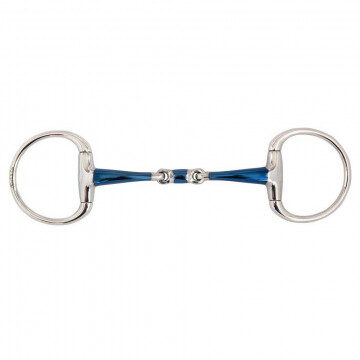BR Double Jointed Eggbutt Snaffle Sweet Iron Magic System 14MM