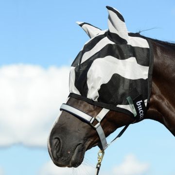 Bucas Buzz Off Fly Mask Zebra