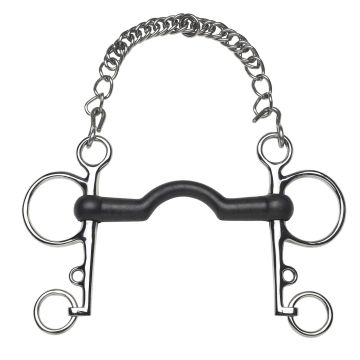 Pelham bit rubber medium tongboog