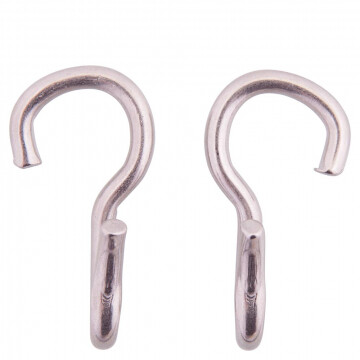 Curb chain hooks