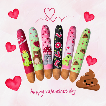 Candy Horse Valentine Sticks met Icing Candy Horse Valentine Sticks met Icing